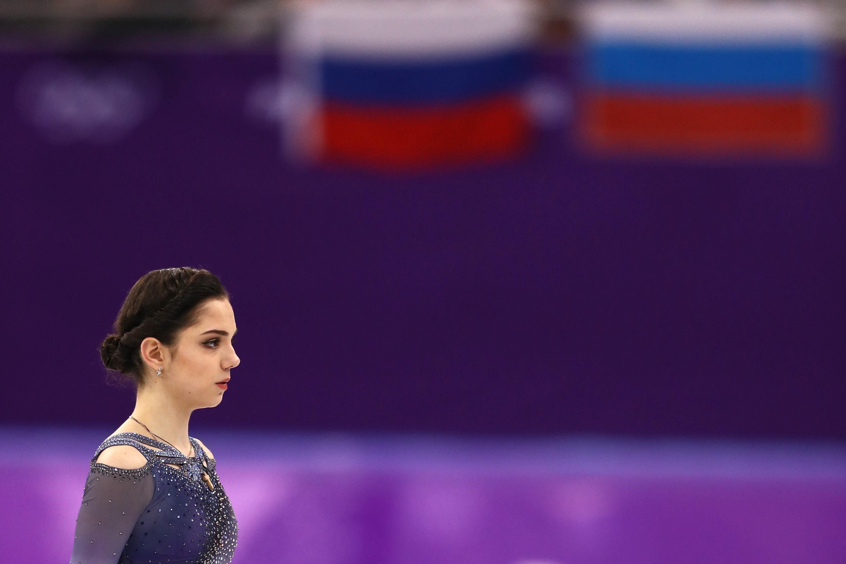 Evgenia Medvedeva on ice.