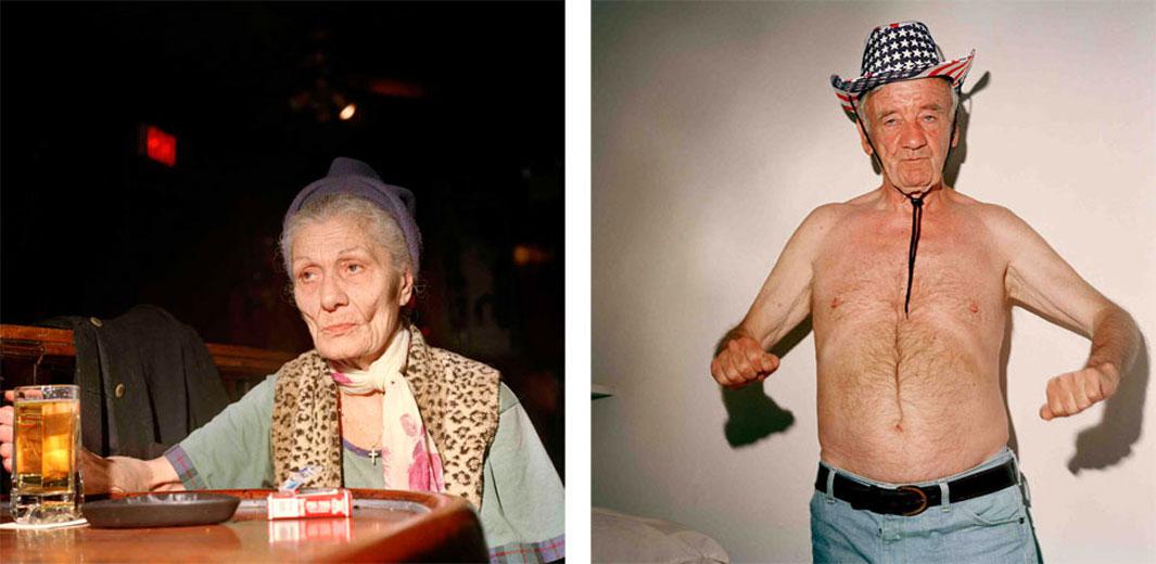Left: Leopard Lady, 2003. Right: Charlie Cowboy, 2004 I took this photograph on July 4th, after I hadn't seen Charlie for many months. He had stopped drinking and was doing well in his new, sober life.