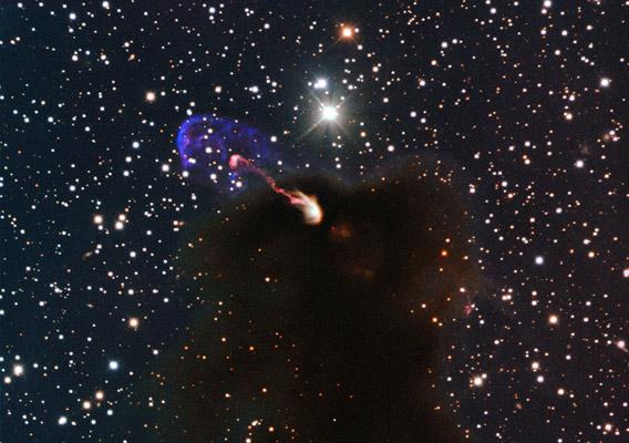 The Herbig-Haro object HH 46/47 seen with ESO’s New Technology Telescope