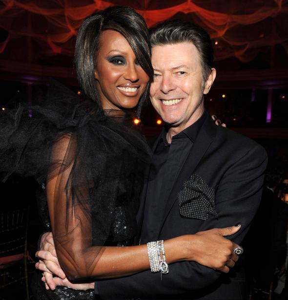 Iman and David Bowie