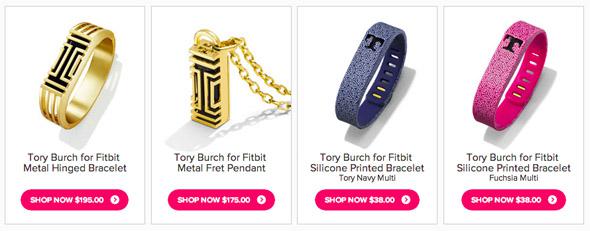 Tory Burch designed jewelry to make Fitbits more fashionable.