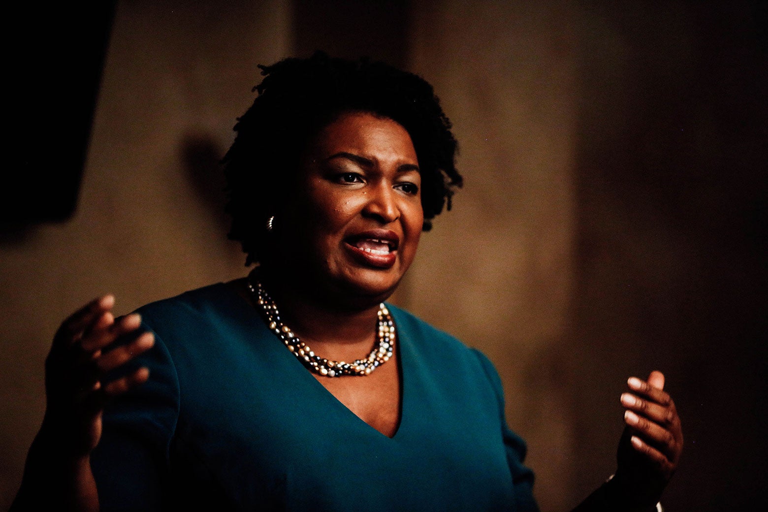 Georgia's Stacey Abrams, a Democrat, would become the first black woman to be elected governor in U.S. history.