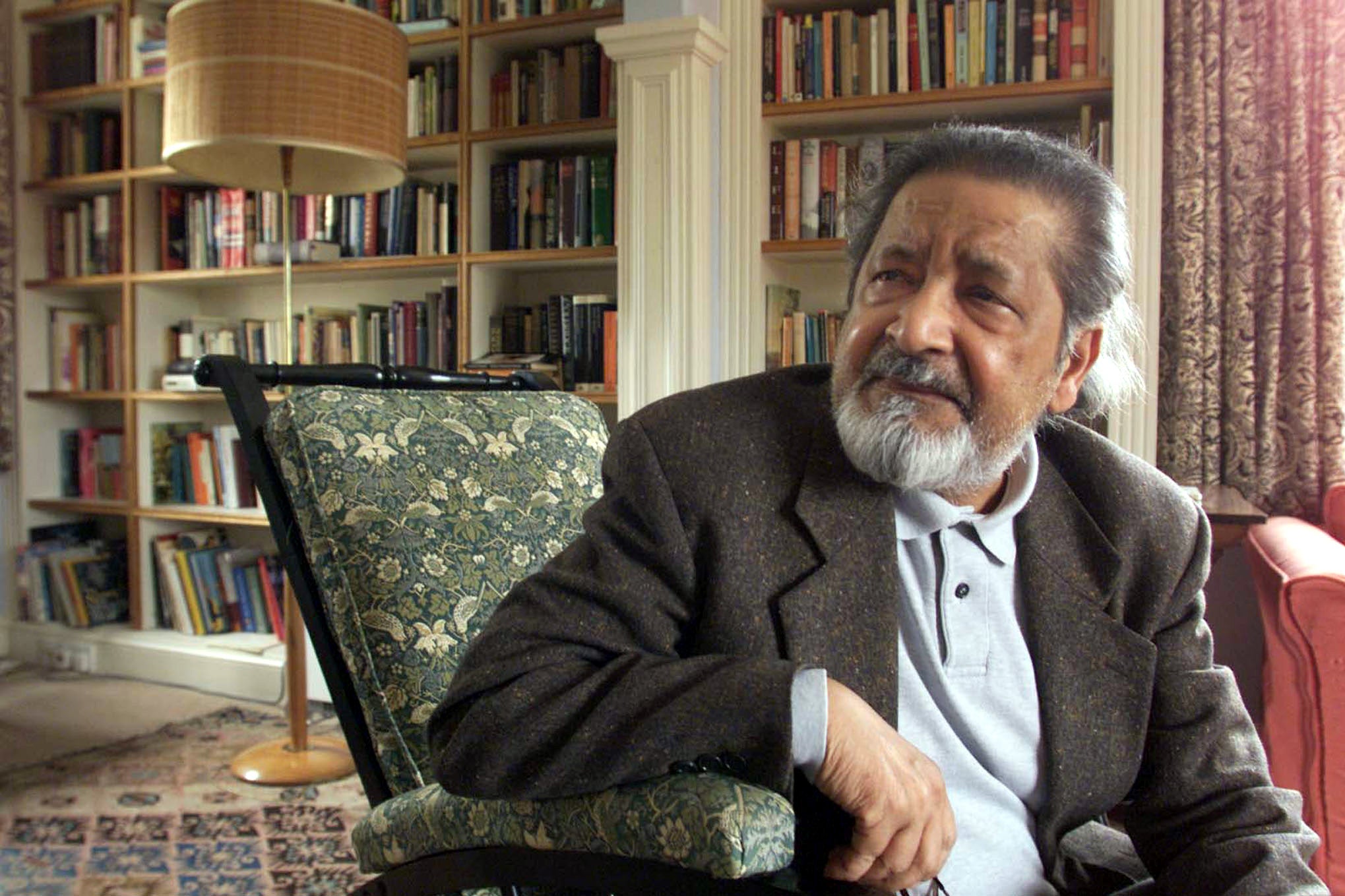 Author V.S. Naipaul in 2001.