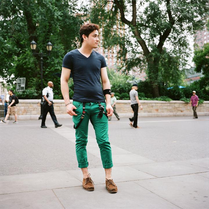 Mens bright hot sale green pants