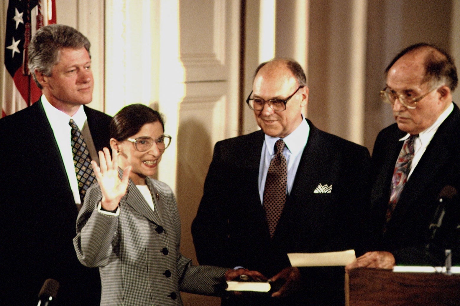 1993 swearing-in of RBG.