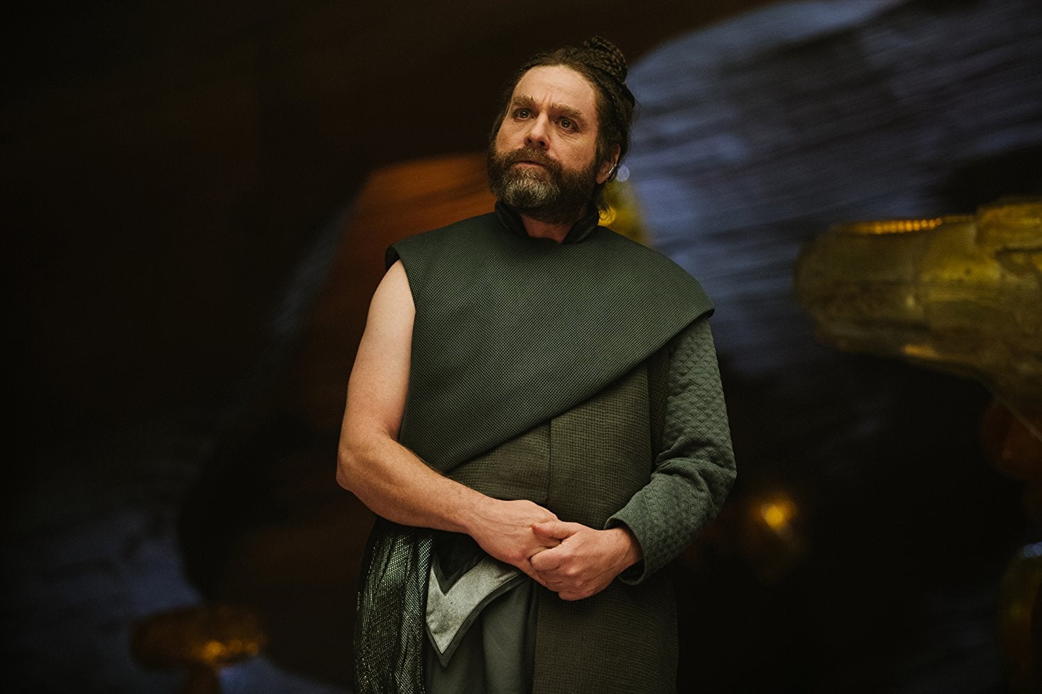 Zach Galifianakis plays the Happy Medium in A Wrinkle in Time.