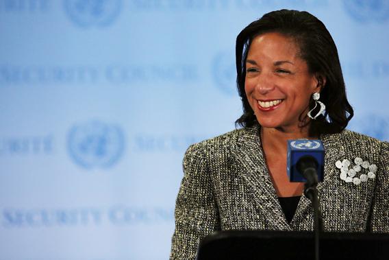 U.S. Ambassador to the United Nations Susan Rice addresses the media following a UN Security Council meeting on July 11, 2012 in New York City.