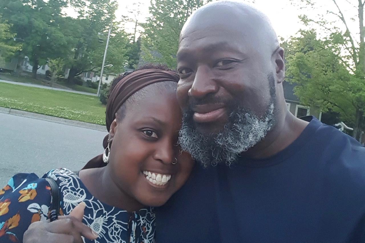 Matthew Charles and his sister Cathy.