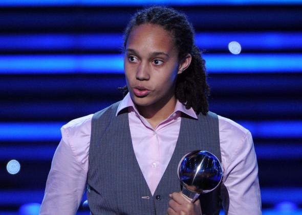 Brittney Griner accepts the 2012 ESPY for Best Female Athlete.