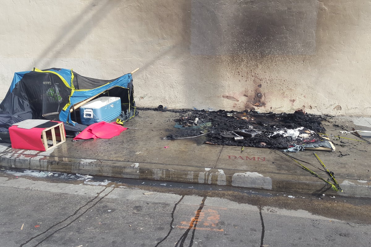 Tent fires are on the rise in homeless encampments of L.A. s Skid Row