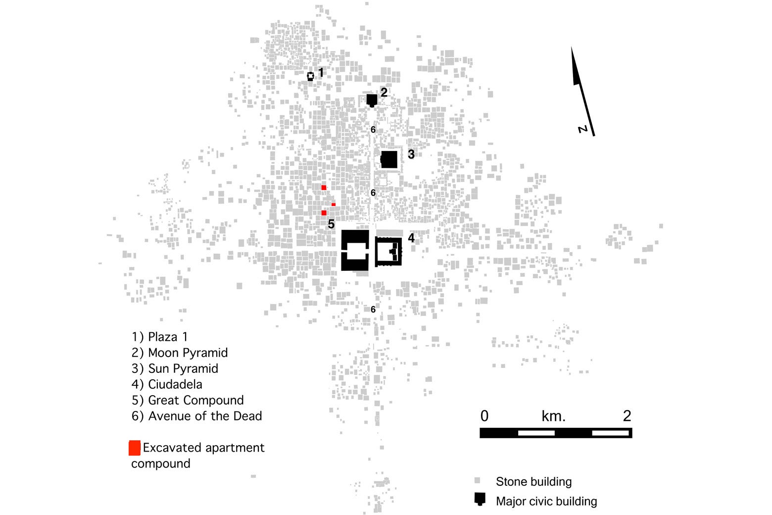 Map from the Teotihuacán Mapping Project, provided by Michael E. Smith.