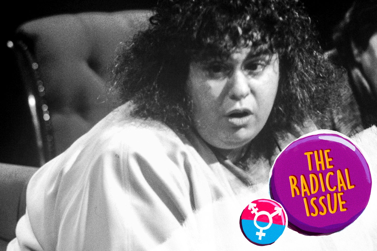 Andrea Dworkin appearing on British television discussion program After Dark