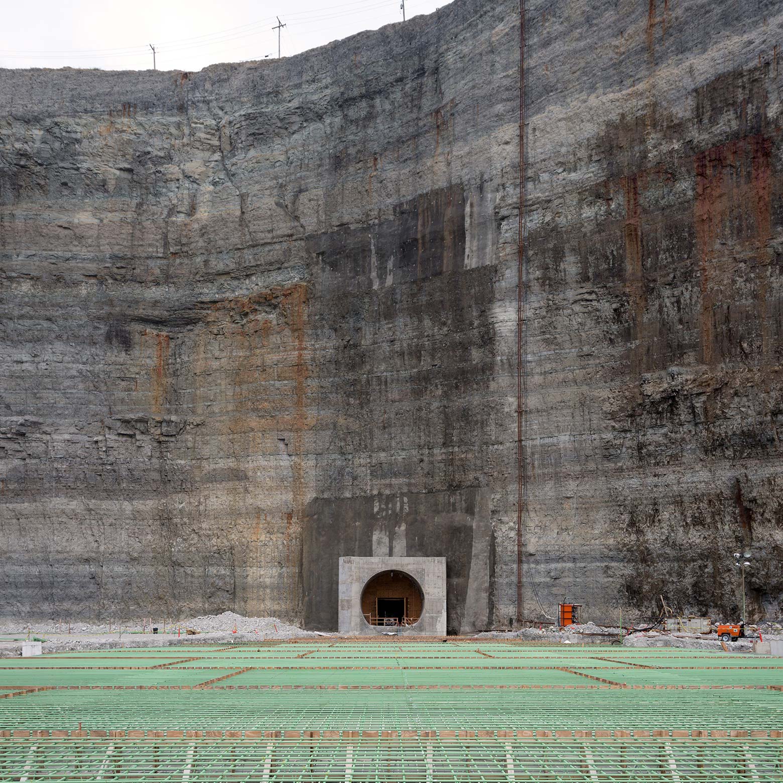 Construction nears completion where the Deep Tunnel accesses the Thornton Reservoir.
