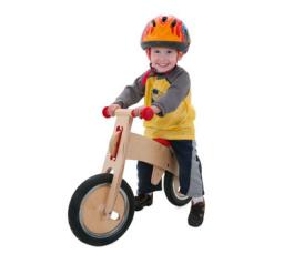 Kid on a balance bike