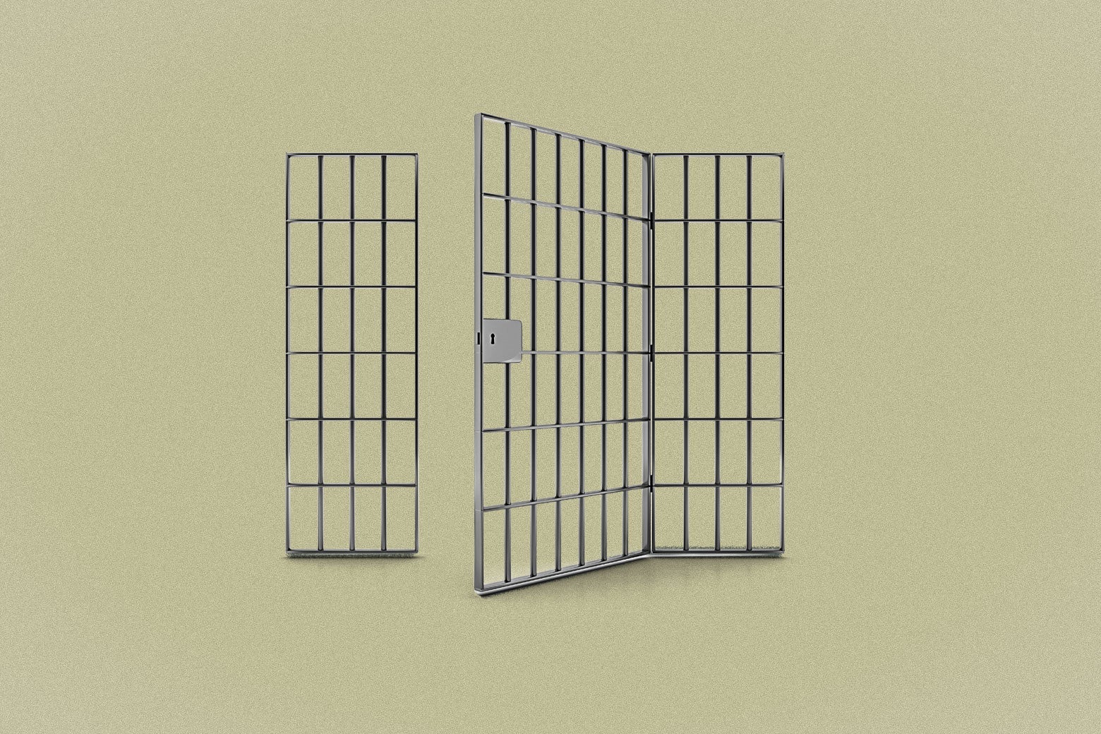 Prison bars.