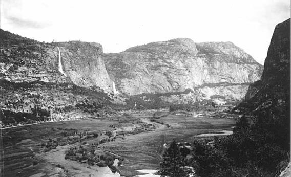  Hetch Hetchy Valley as it appeared before it was transformed into a reservoir, in Yosemite National Park, California