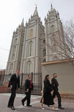 The Historic Salt Lake Mormon Temple.