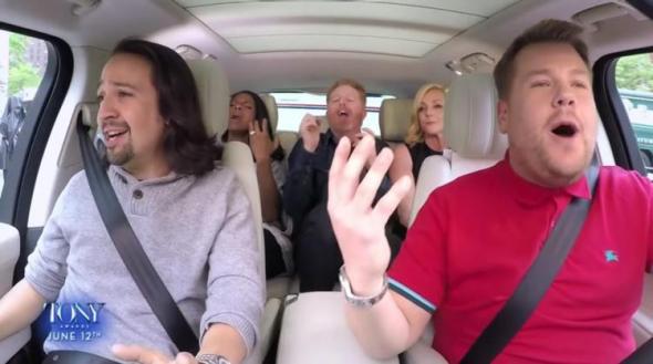 James corden carpool discount karaoke lin manuel