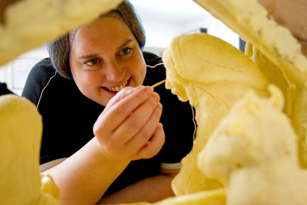 The world’s cheesiest Nativity scene is made from 88 pounds of fine