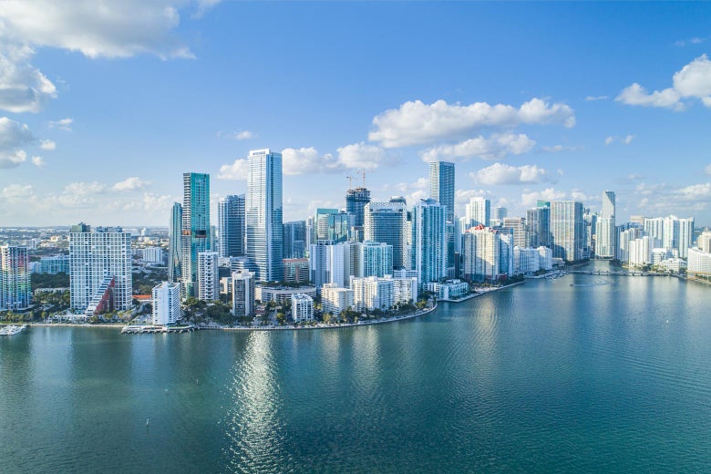The Miami skyline.