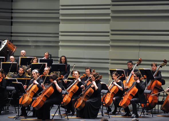 The "Divertimento" symphonic orchestra from Seine-Saint-Denis department, near Paris, performs at the 20th edition of the music festival "La Folle journee".