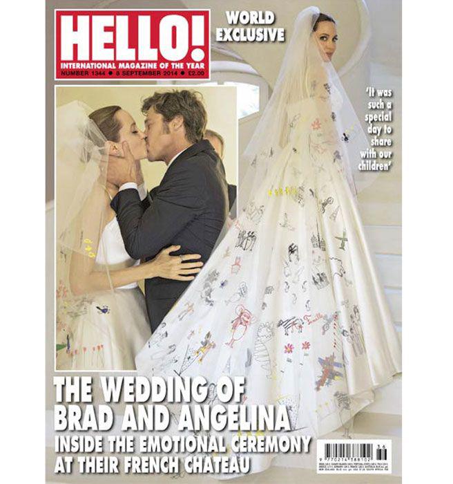 Angelina Jolie wedding dress was designed by Donatella Versace and