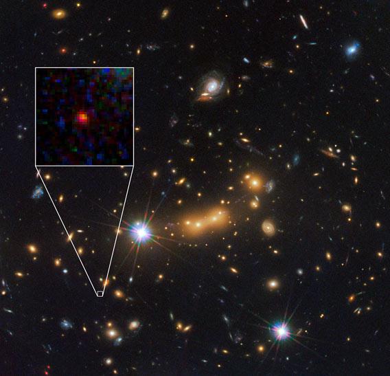 Hubble spots candidate for most distant known galaxy