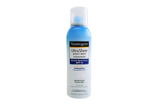 Neutrogena Ultra Sheer Sunscreen Body Mist.