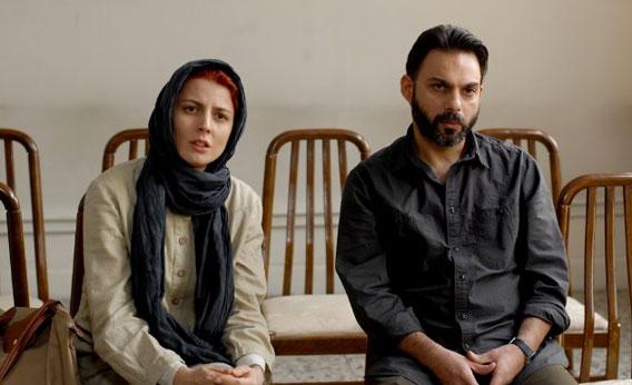 Still of Leila Hatami and Peyman Maadi in A Separation.