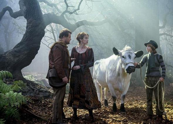 James Corden, Emily Blunt and Daniel Huttlestone in Into the Woods.