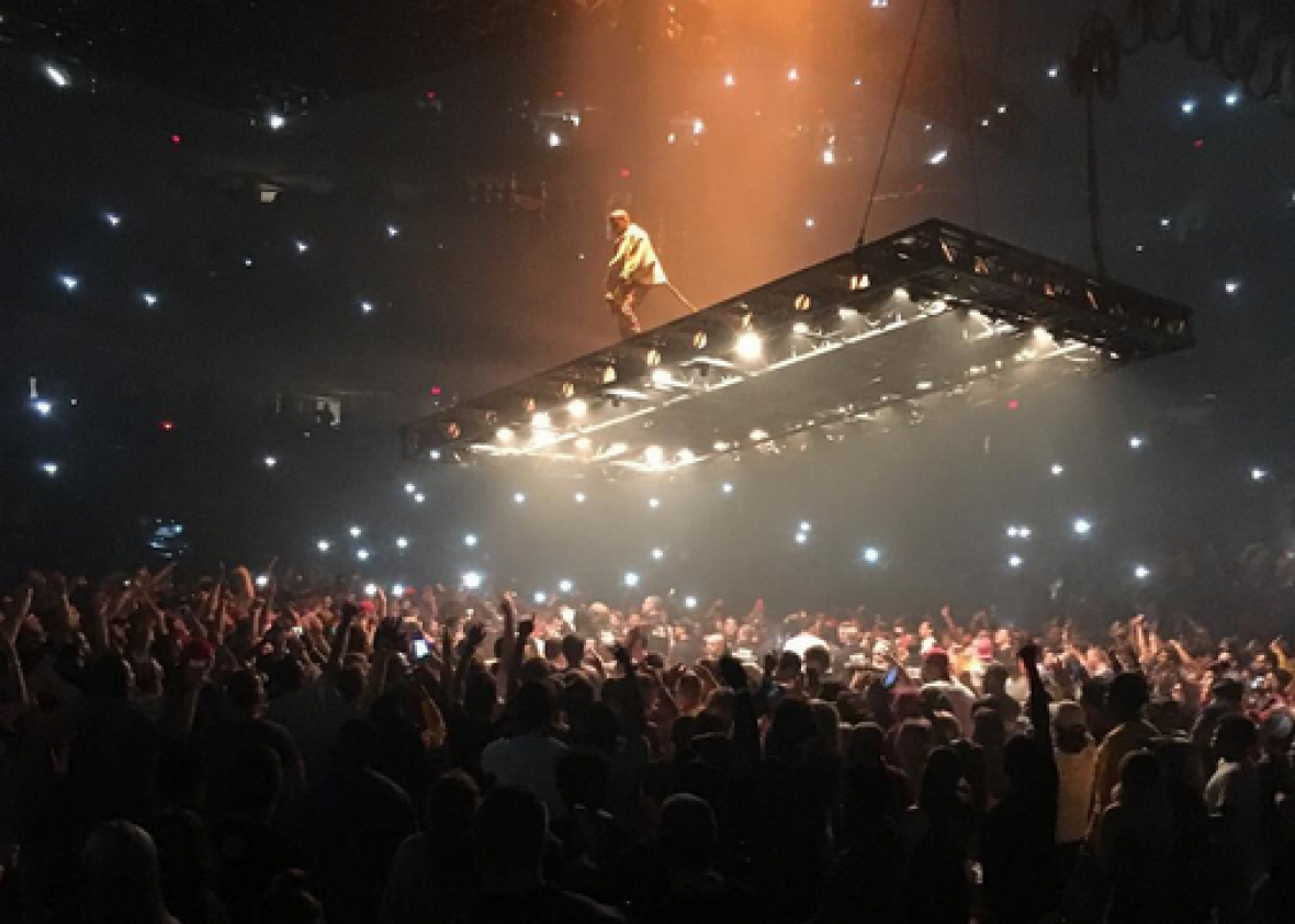 Kanye West on the Saint Pablo tour