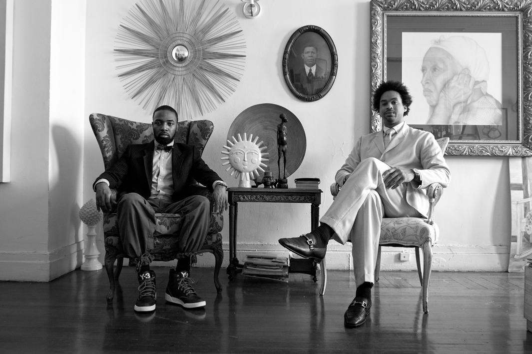 Harlem, New York, 2011. Jerome Williams with his social father James Reynolds in James' apartment. 