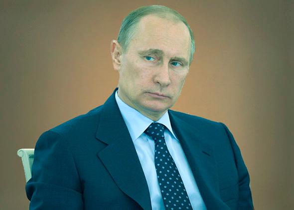 Russian President Vladimir Putin at the Kremlin in Moscow.