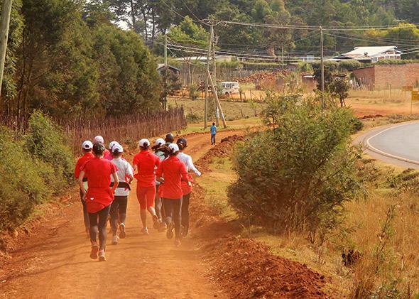 Chinese national team training in Iten.