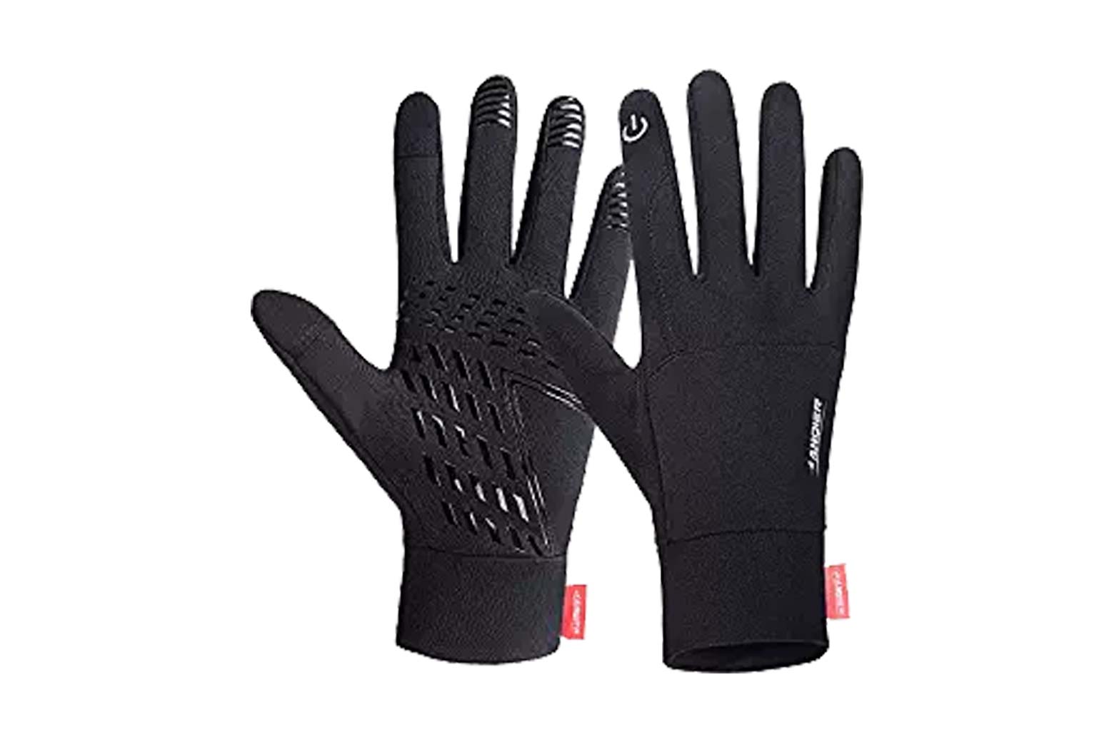 Black gloves.