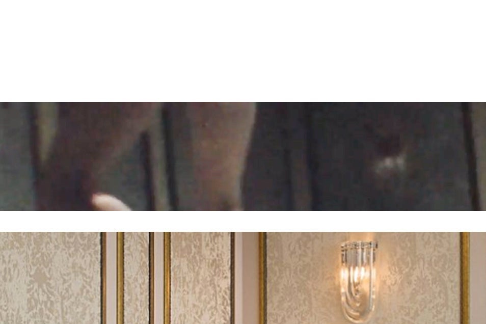 Paneling of the current room compared to paneling pre-renovation