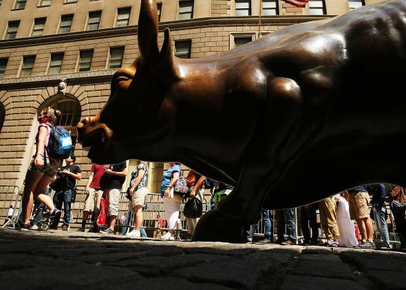 Wall Street bull.