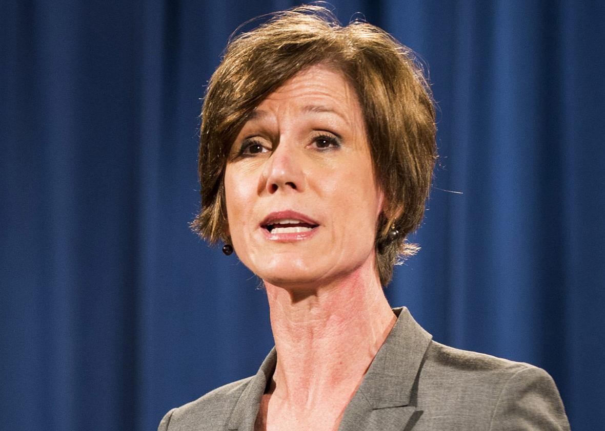 Deputy Attorney General Sally Q. Yates in 2016.