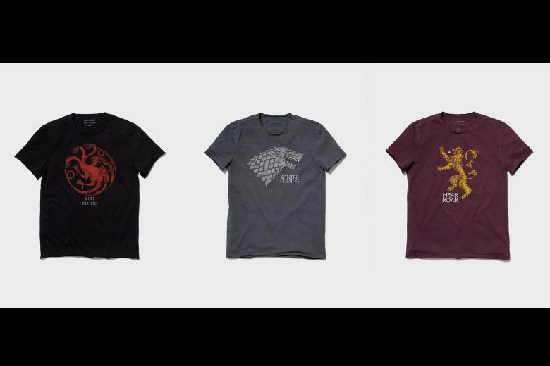 John Varvatos’ Game of Thrones-branded T-shirts. Only $98!
