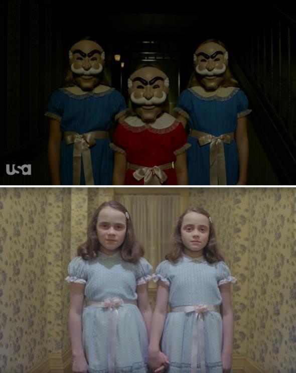 Top: Mr. Robot. Bottom: The Shining.