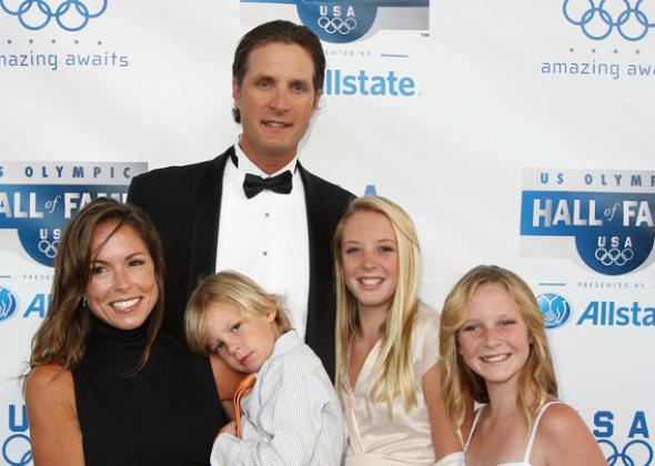 Christian Laettner and family.