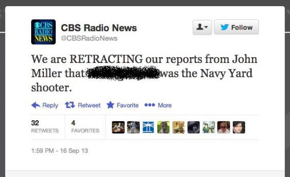 CBS News IDs Navy Yard shooter