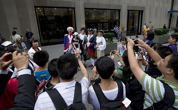 Chinese tourists in New York in 2010. The U.S. needs more of this.