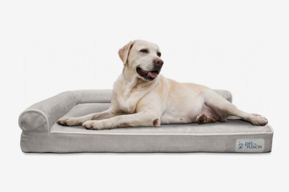 PetFusion Memory Foam Dog Bed with Waterproof liner & removable cover