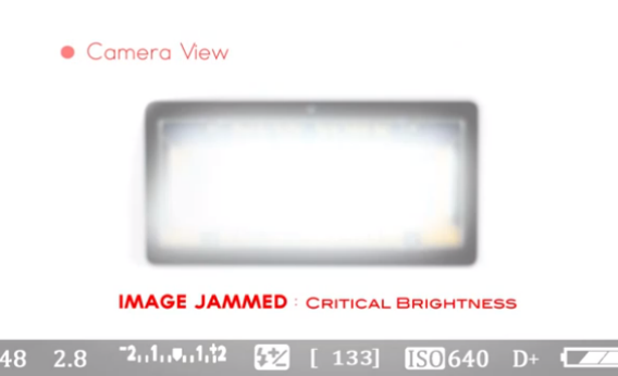 red-light camera flash