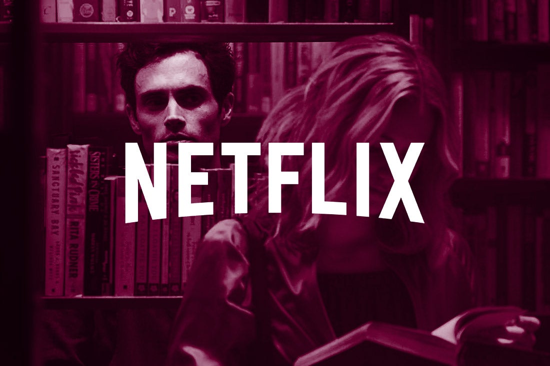 A still from You with the Netflix logo superimposed.