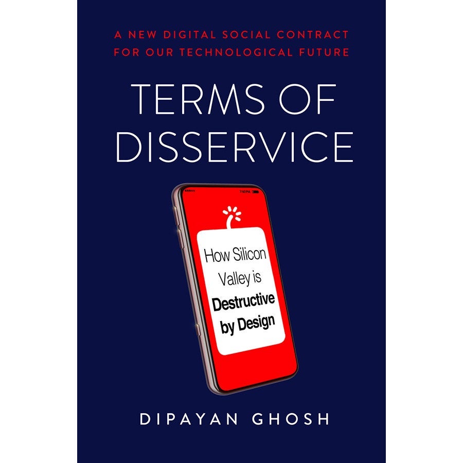 The cover of Terms of Disservice by Dipayan Ghosh.