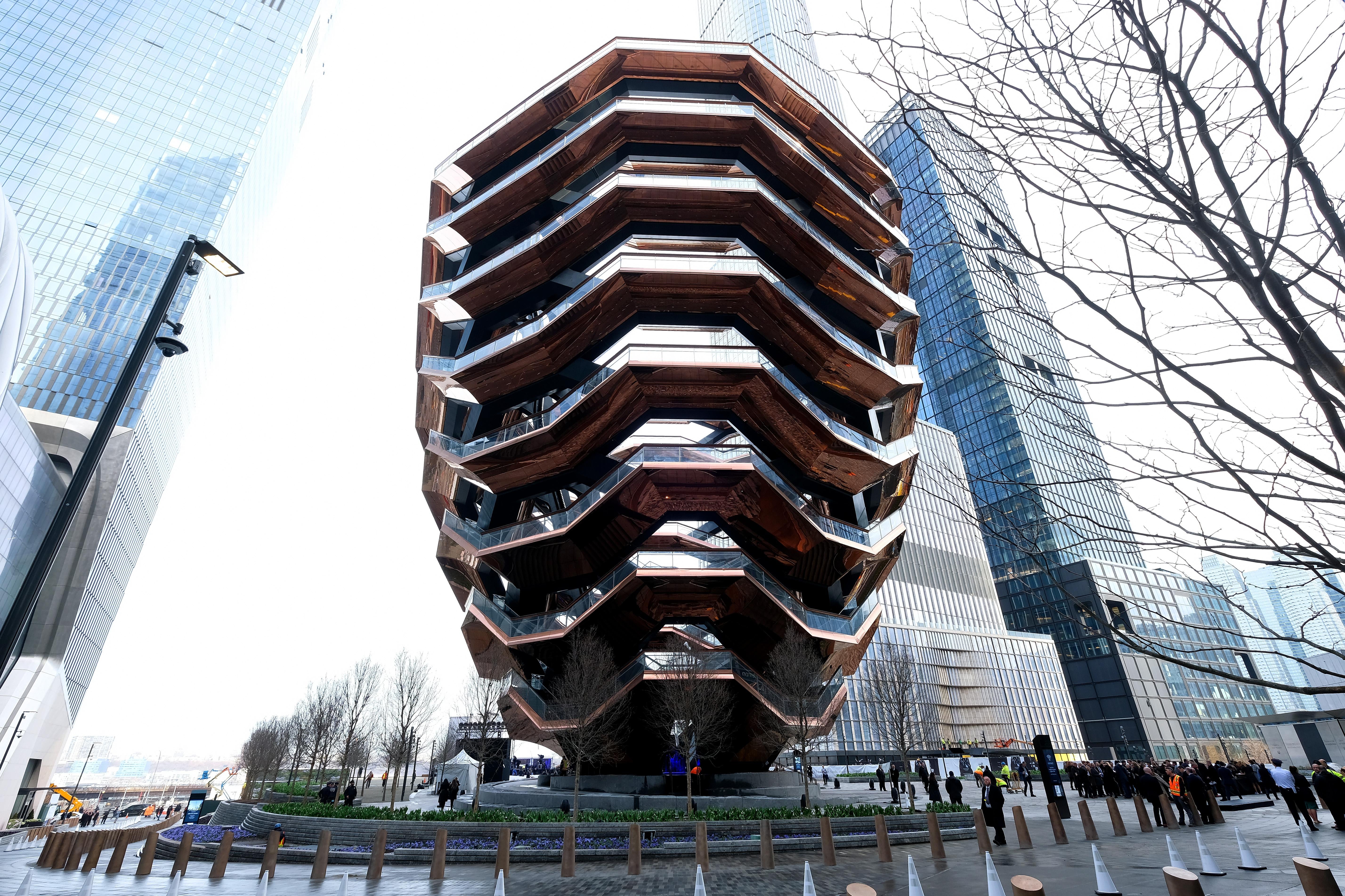 A view of the Vessel at Hudson Yards, New York's Newest Neighborhood, Official Opening Event on March 15, 2019 in New York City. (Photo by Dimitrios Kambouris/Getty Images for Related)