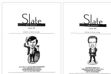 photo of printed copies of Slate magazine from the '90s