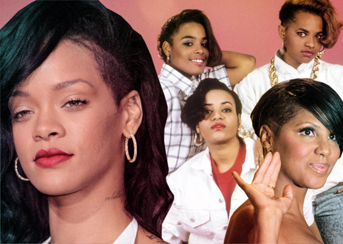 Pictures Gallery of what was salt and pepa hair style called.